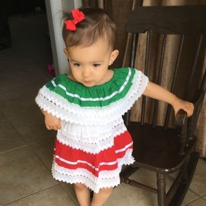 Mexican Dress size 6m to 12m Toddler